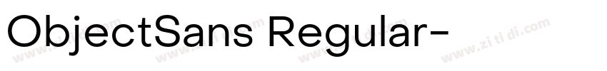 ObjectSans Regular字体转换